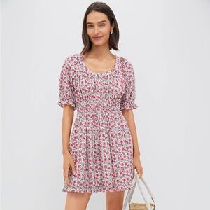 Tuckernuck HYACINTH HOUSE Red Dahlia Floral Dorothy Mini Dress